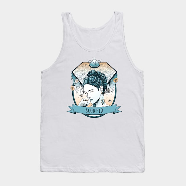 Scorpio Tank Top by redappletees